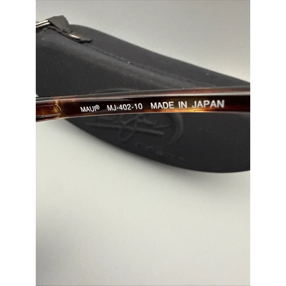 Maui Jim Authentic Sunset MJ402-10 Polarized Tortoise Wrap Sunglasses Japan/Case